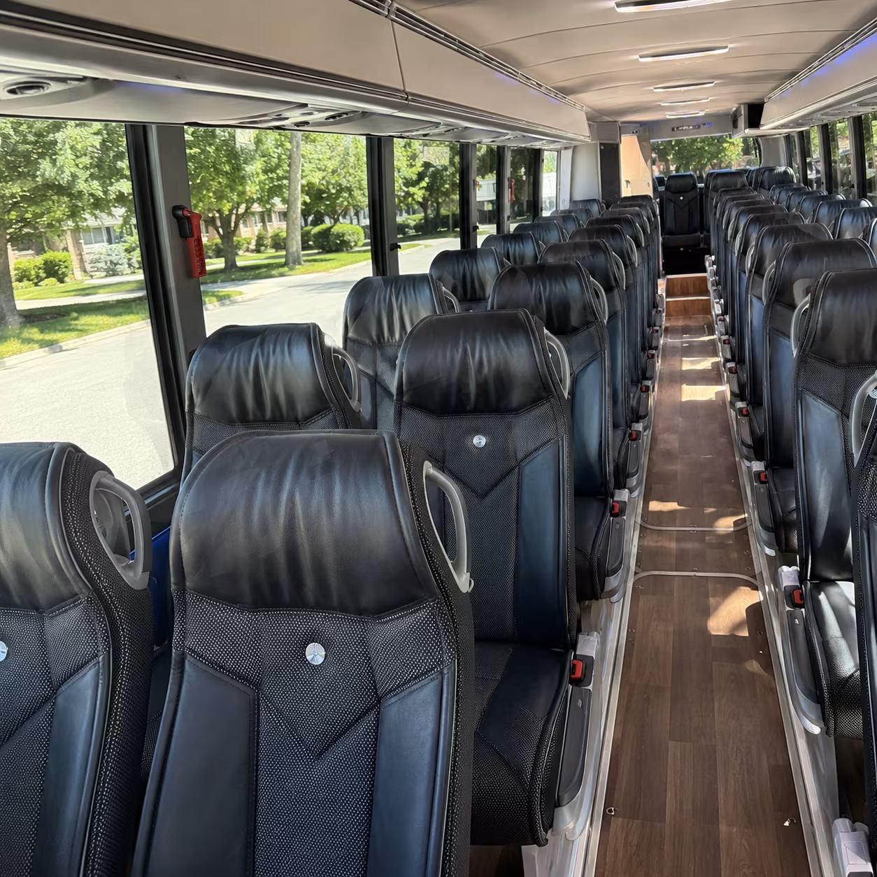hesperia 40 passenger charter bus inside