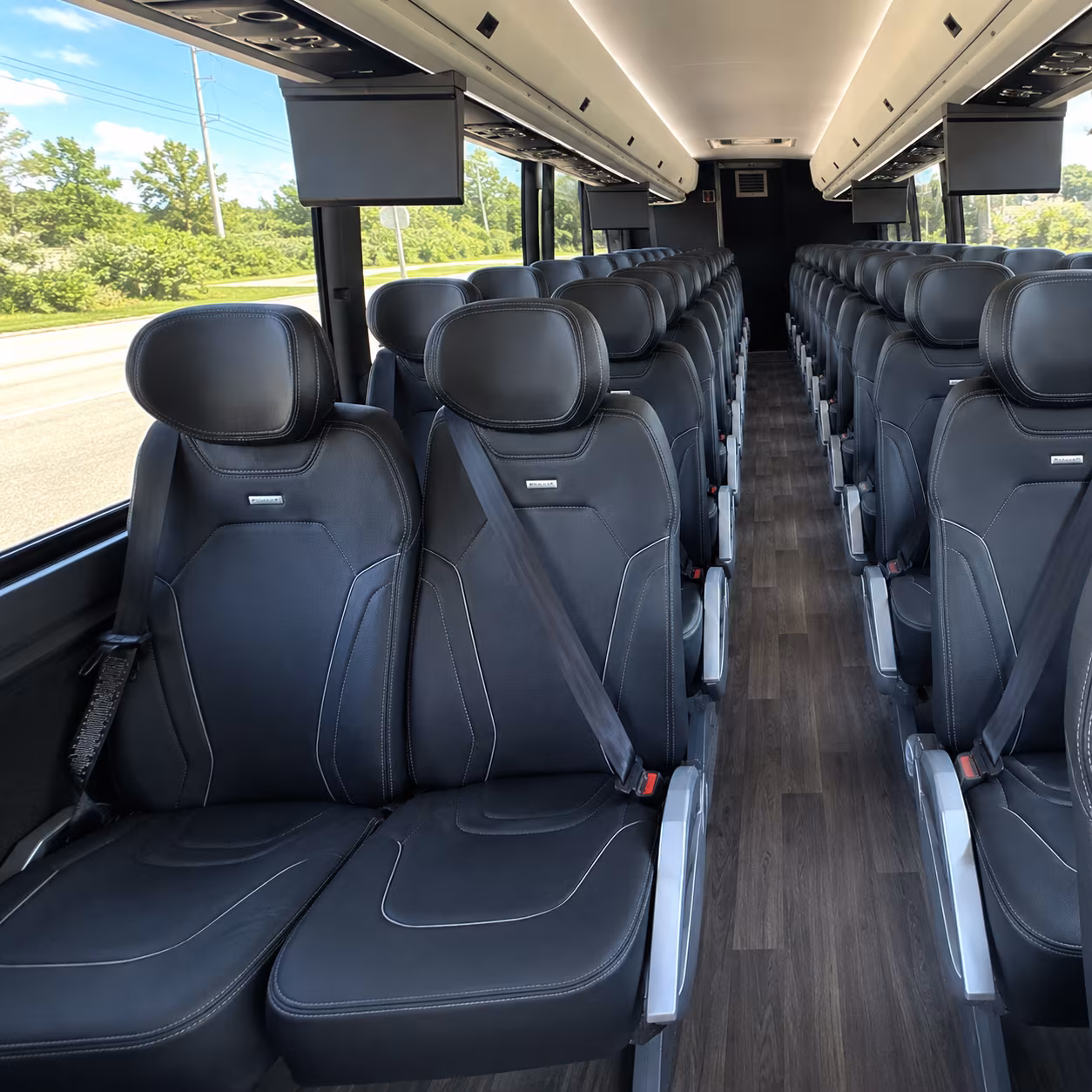 hesperia 47 passenger charter bus inside