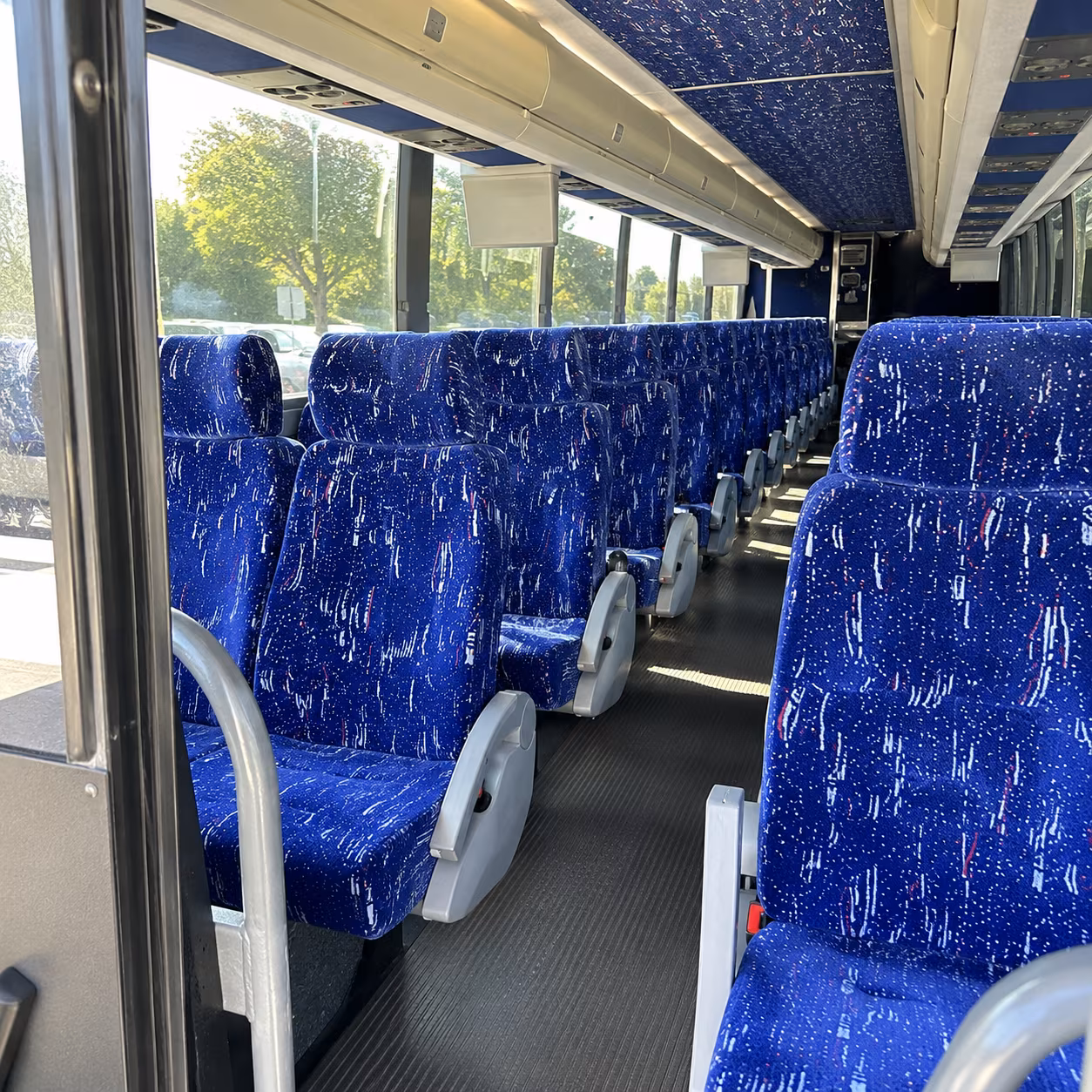 hesperia 50 passenger charter bus inside