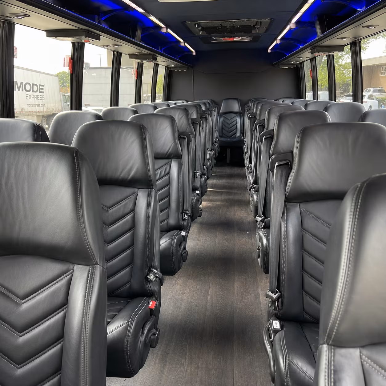 minibuses for trade show groups heading to the inland empire expo center